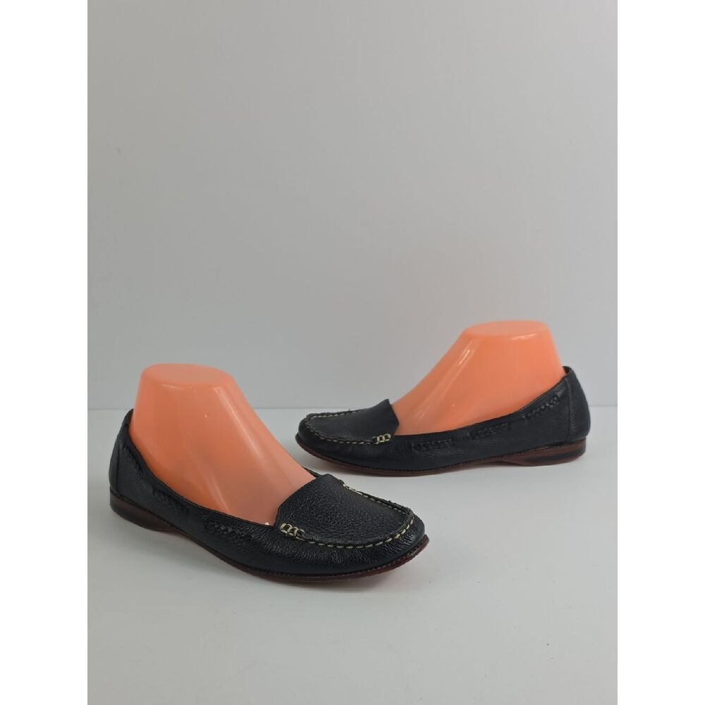 Michael Kors Black Leather Slip-On Loafers Women's Flats Size 7.5‎ - Picture 2 of 12